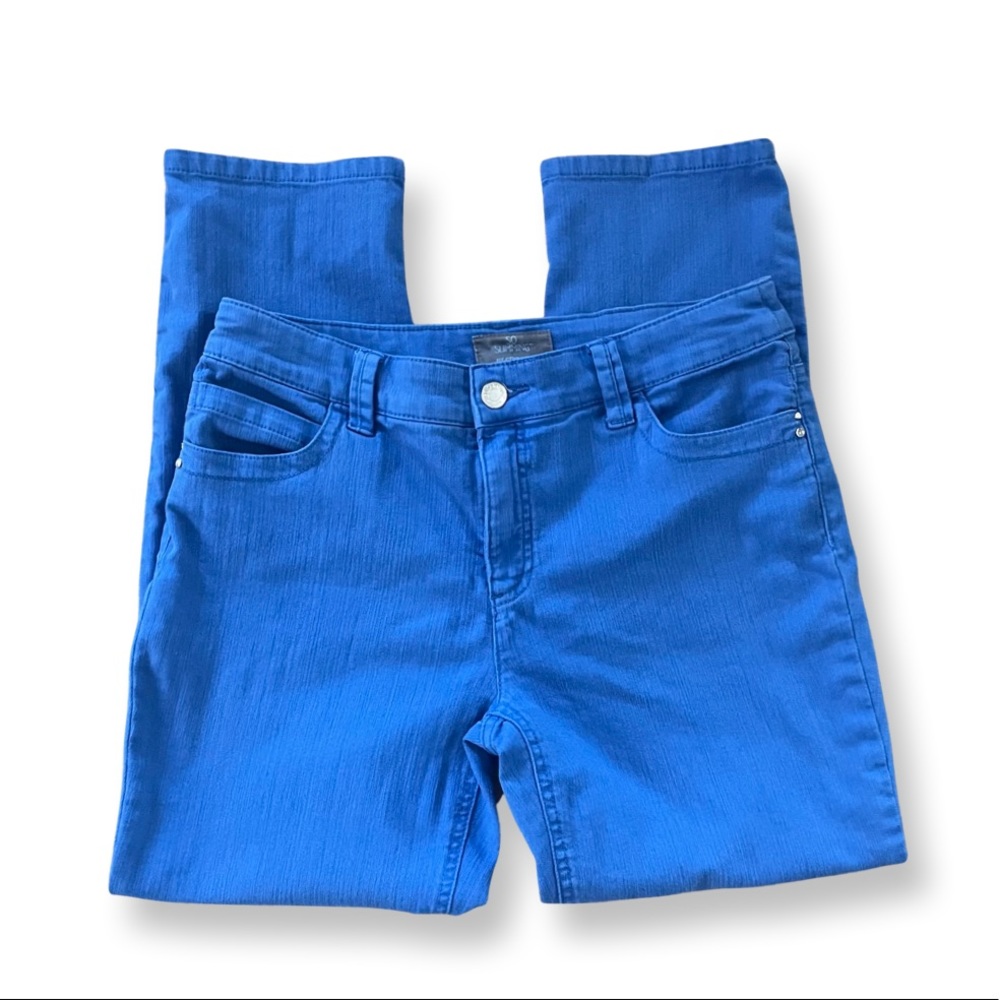 Chico’s So Slimming Blue Crop Ankle Jean Size Med/ 8